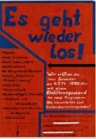 ESG-Plakat &quot;Es geht wieder los!&quot;